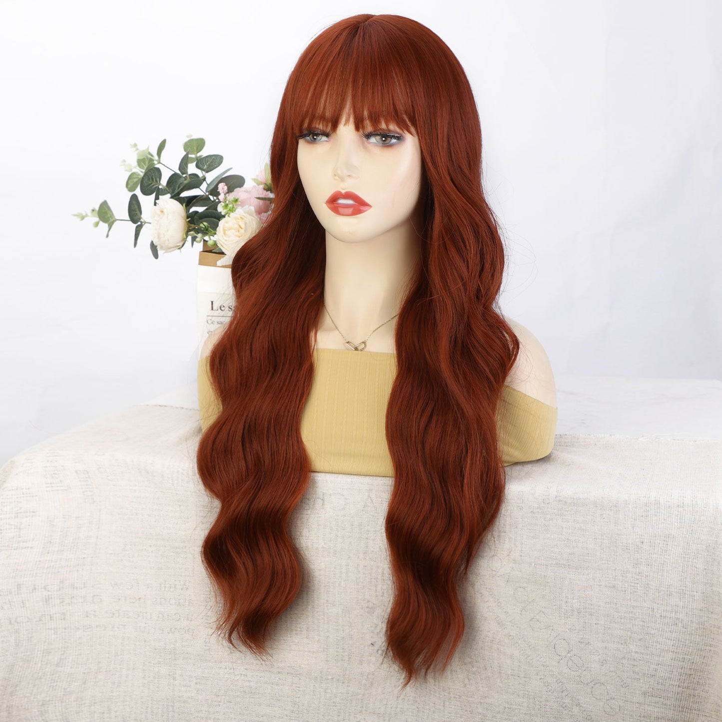 Big wave long curly hair with bangs wig 1024121213