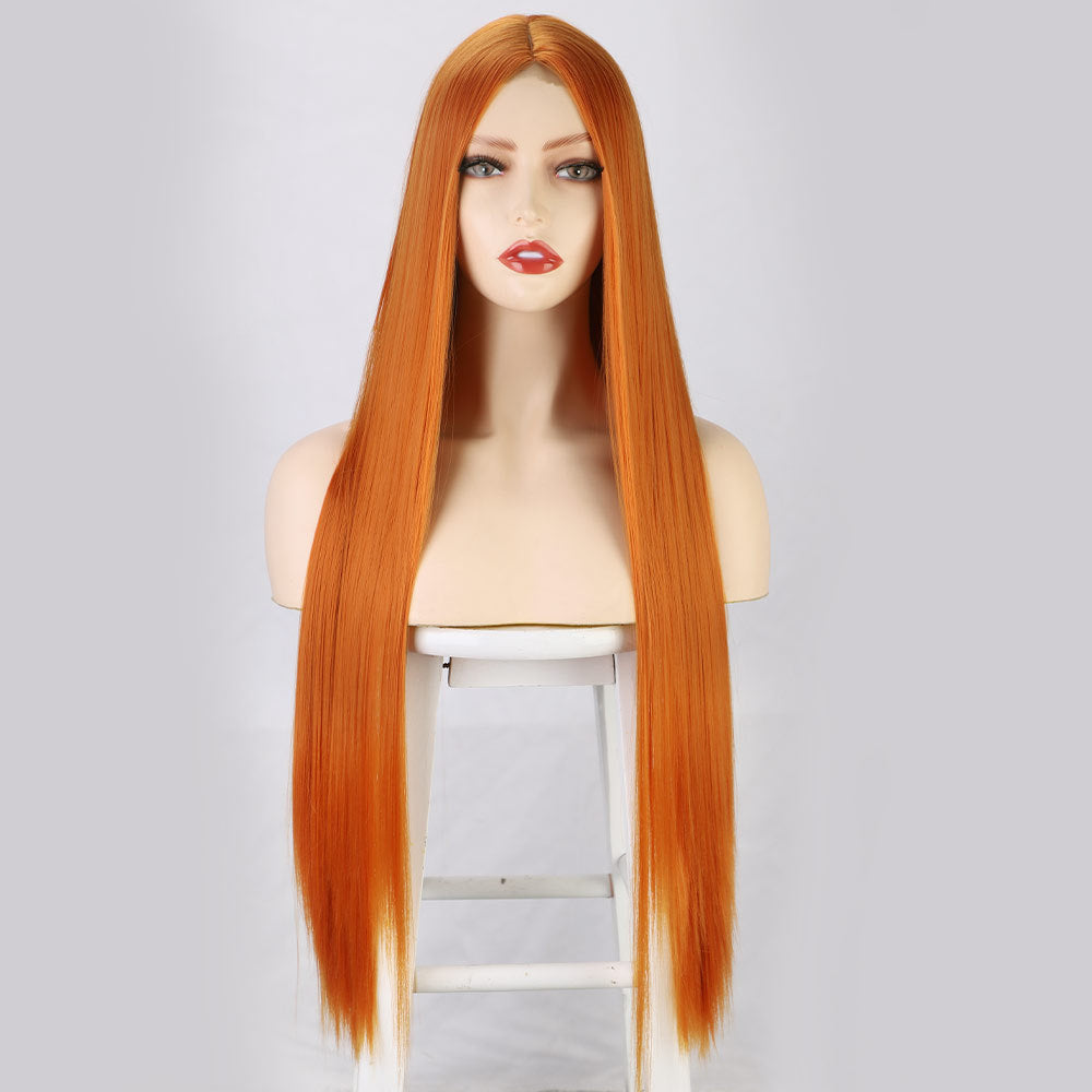 Front lace long straight wig 1024120903