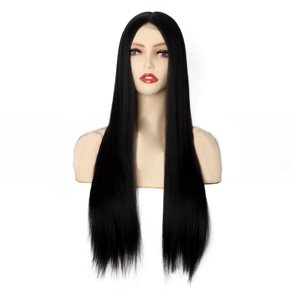 Front lace long straight wig 1024120903