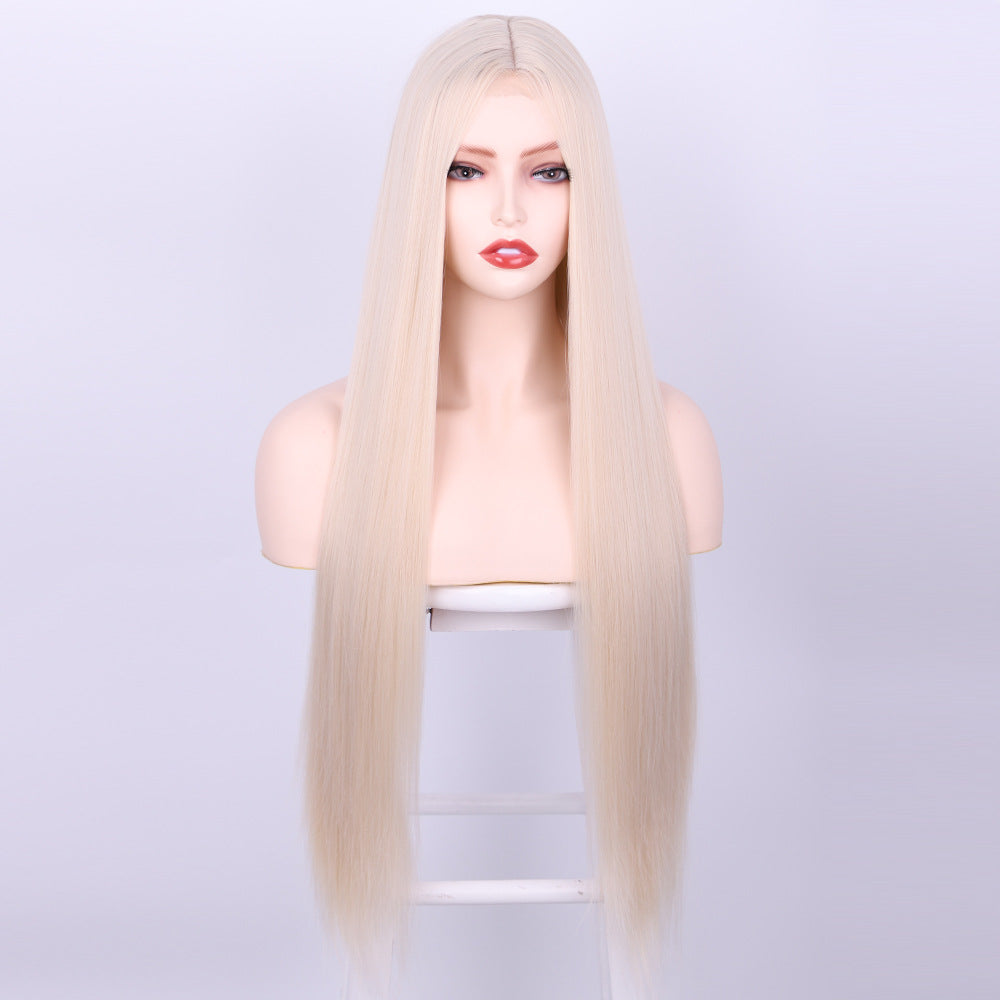 Front lace long straight wig 1024120903