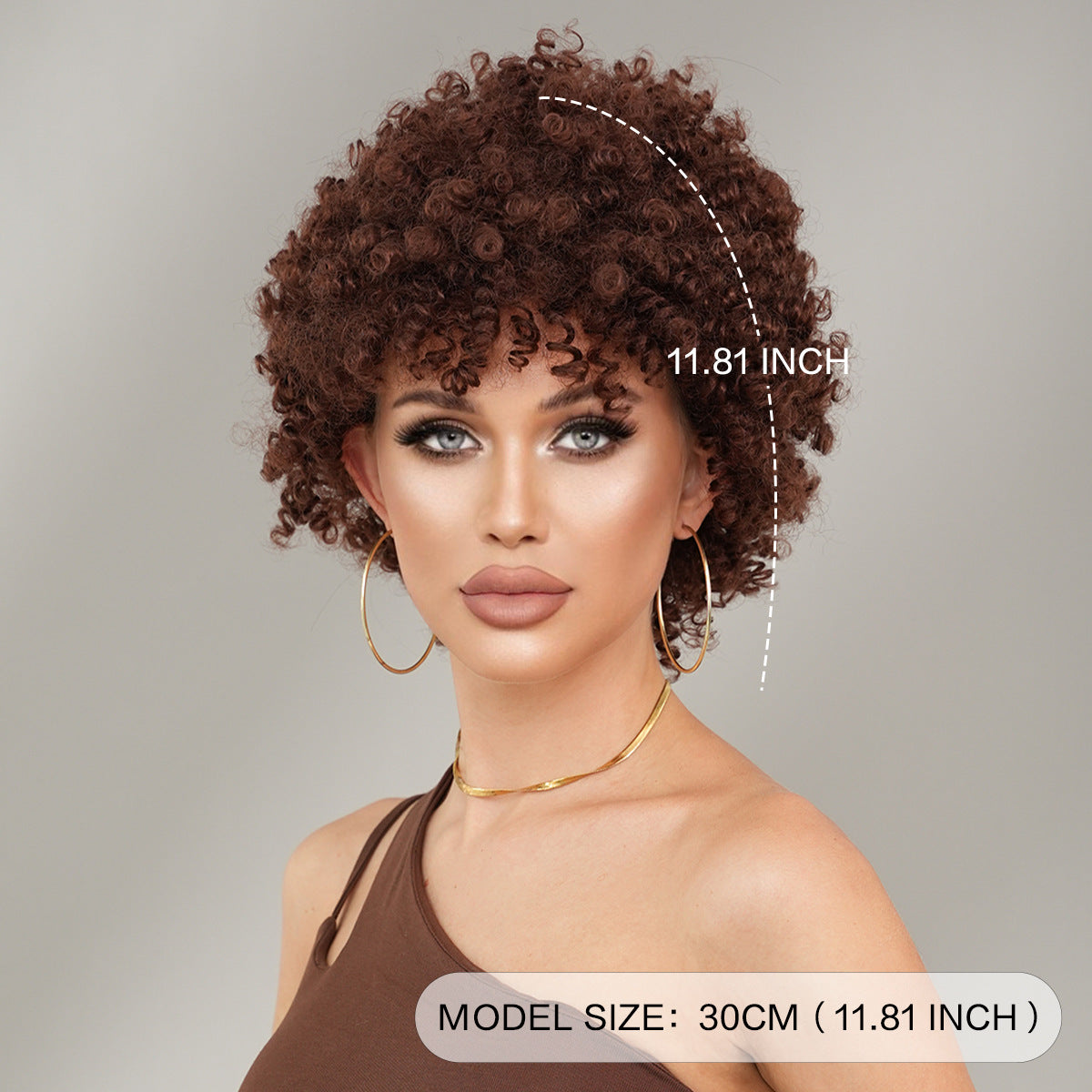 Female spring coil short wig 1024121318