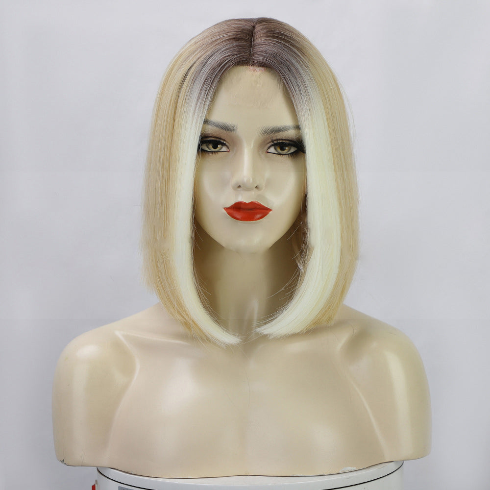 Women's short bob wig with lace in front 1024120906