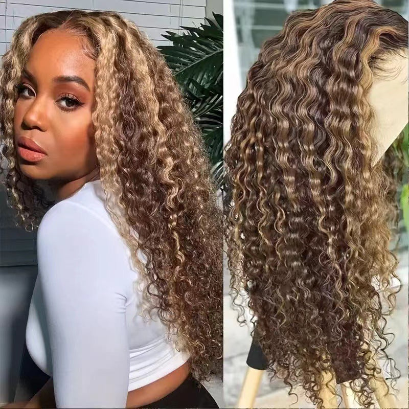 Front lace wig fluffy big wave roll 1024121102