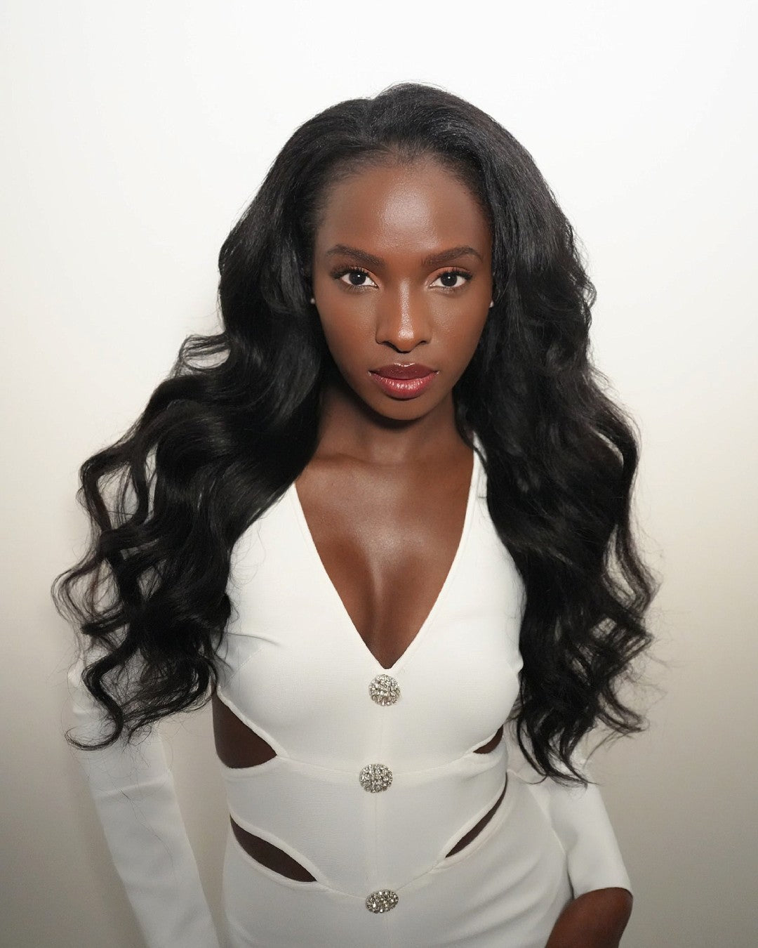 Thin Leave Out Yaki Body Wavy V Part Wig Beginner Friendly