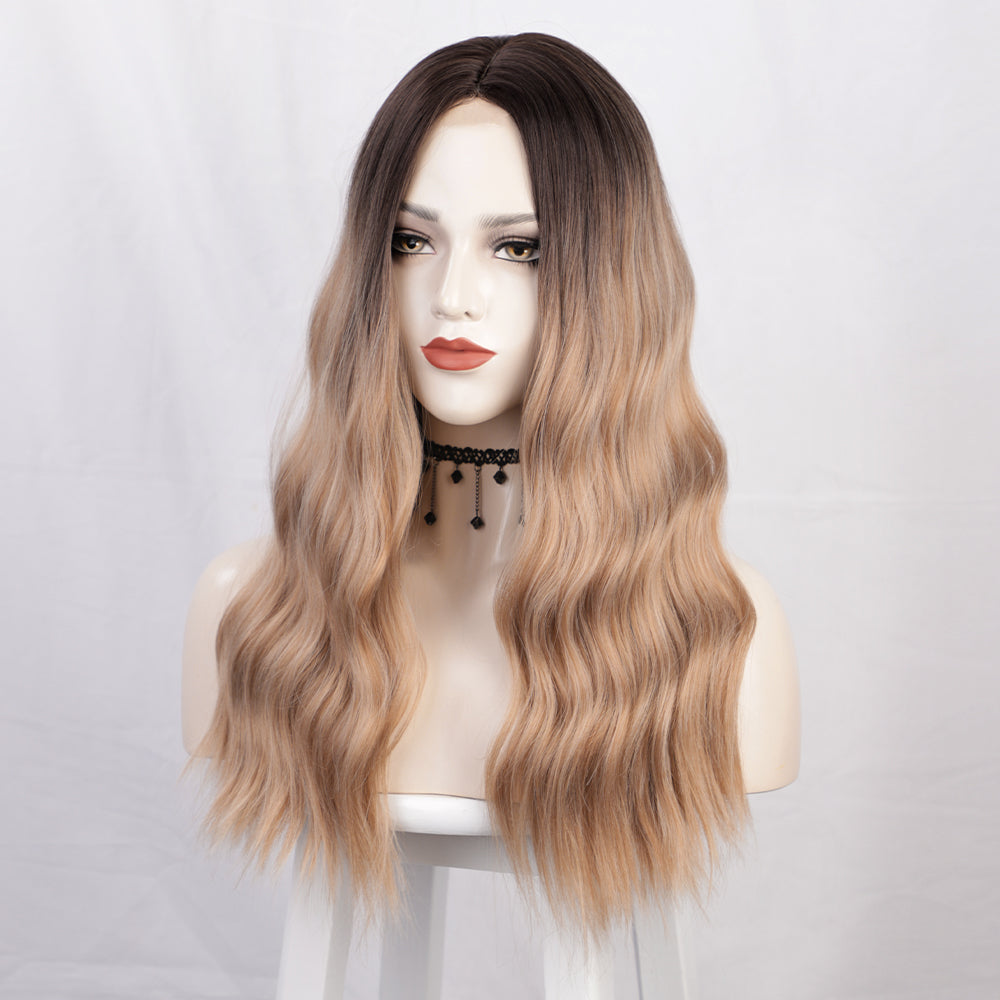 Women's long micro rolled lace wig 1024121210