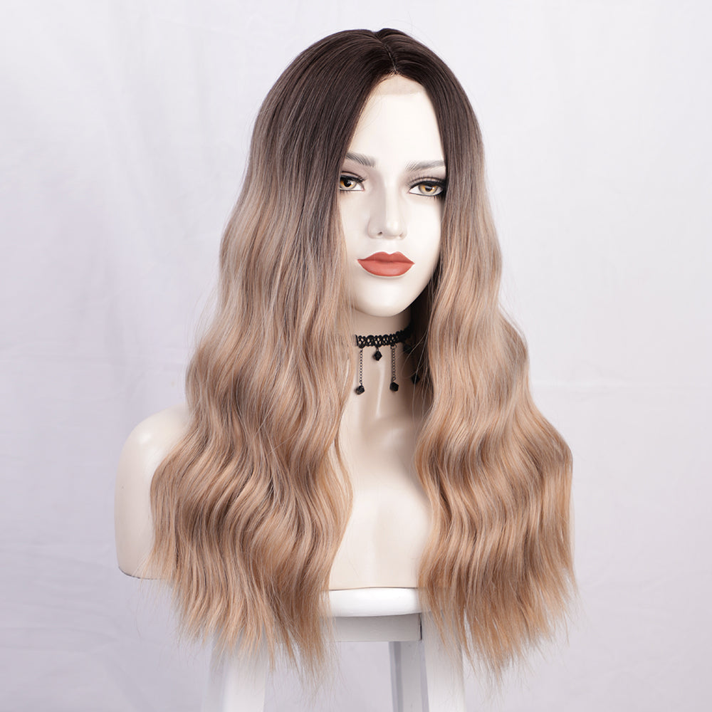 Women's long micro rolled lace wig 1024121210