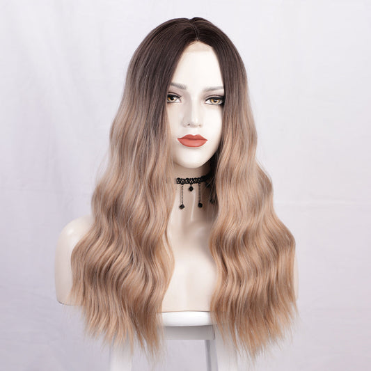 Women's long micro rolled lace wig 1024121210