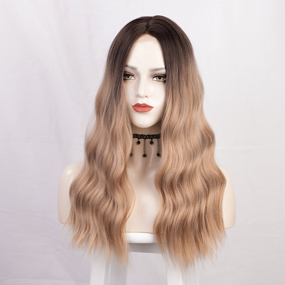 Women's long micro rolled lace wig 1024121210