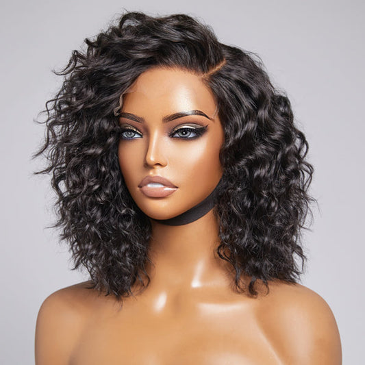 5x5 Lace Closure Glueless Undetectable Water Wave Wig