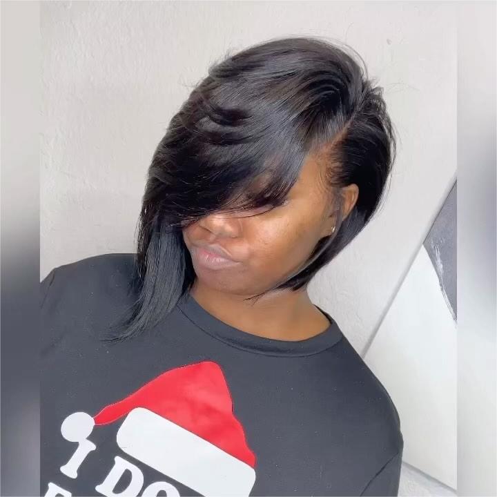 Asymmetrical Right Side Long Hair 13x4 Lace Frontal Wig