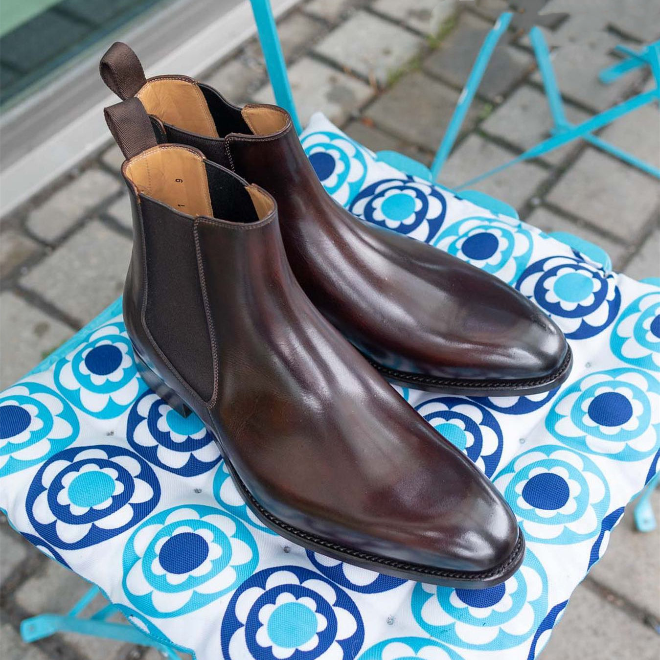 Red Brown Classic Chelsea Boots