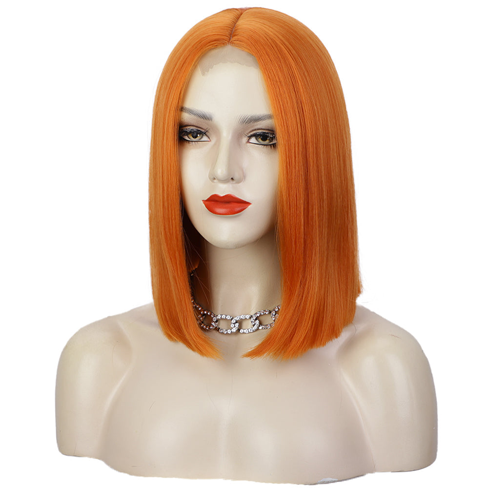 Ladies' medium length straight small lace wig 1024121205