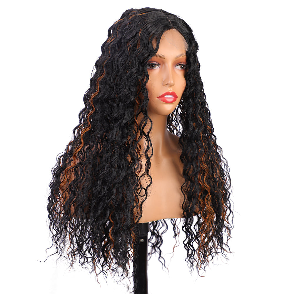 Women's wig long curly hair headband 1024121211