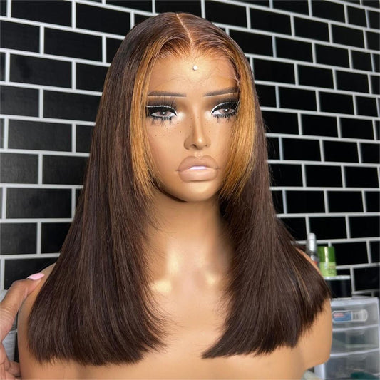 Blonde Side Hair 5x5 Lace Closure Wig