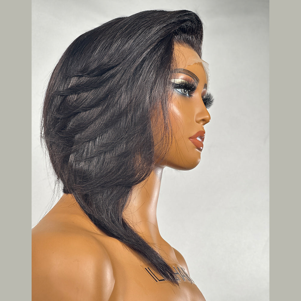 13x4 Lace Frontal Fashion Cut Asymmetrical Wig