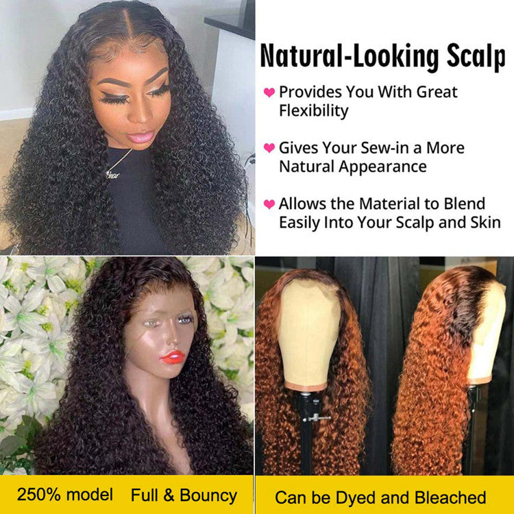 4X4 Lace Closure Jerry Curly Wig