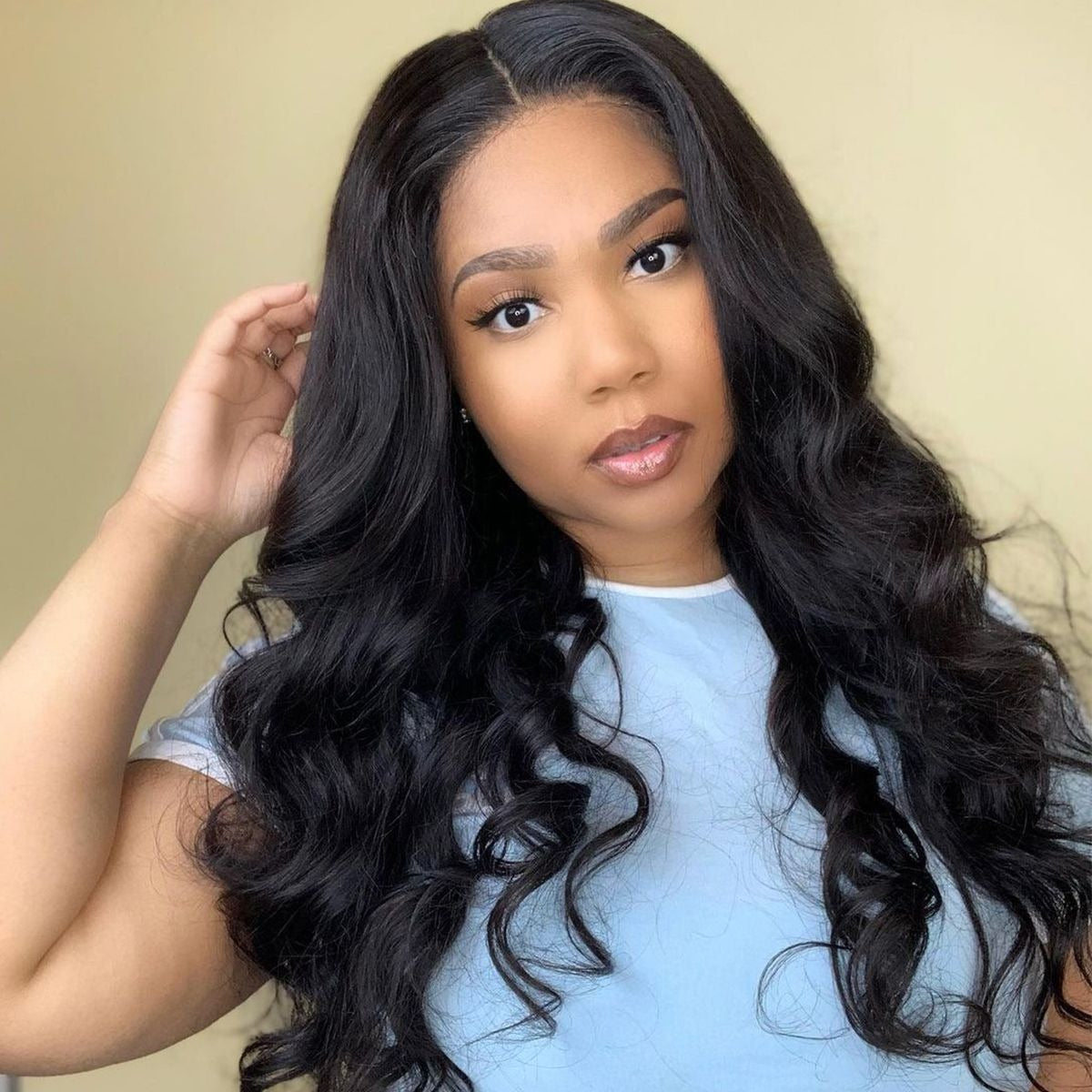 5x5 Lace Closure Realistic Body Wave Wig