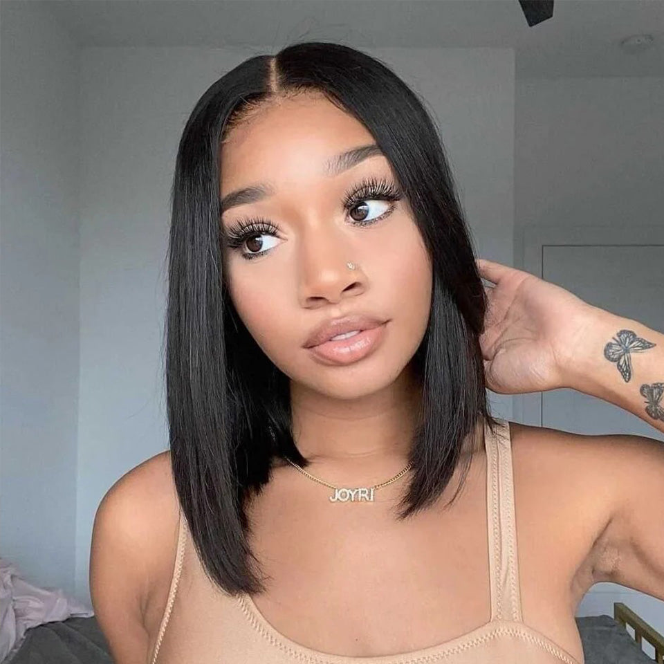 Short & Sassy Styles 5x5 Lace Closure Straight Bob Wig